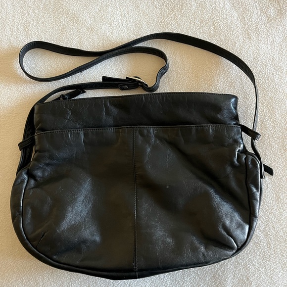 Black Leather Berman Purse - Picture 1 of 4